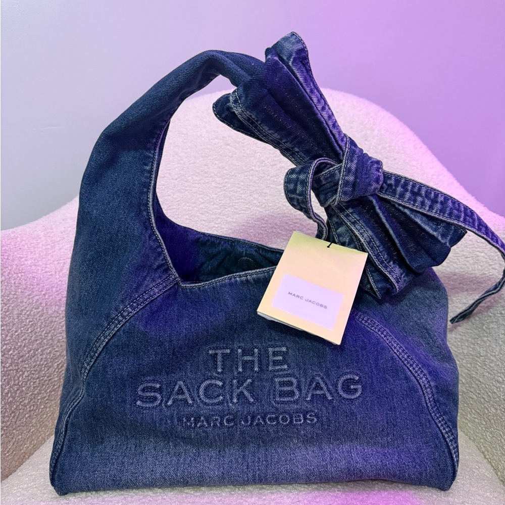 Marc Jacobs Indigo Denim Sack Bag